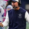 Brian Schottenheimer Preseason 2026 Cowboys Sleeveless Navy Anorak Jacket