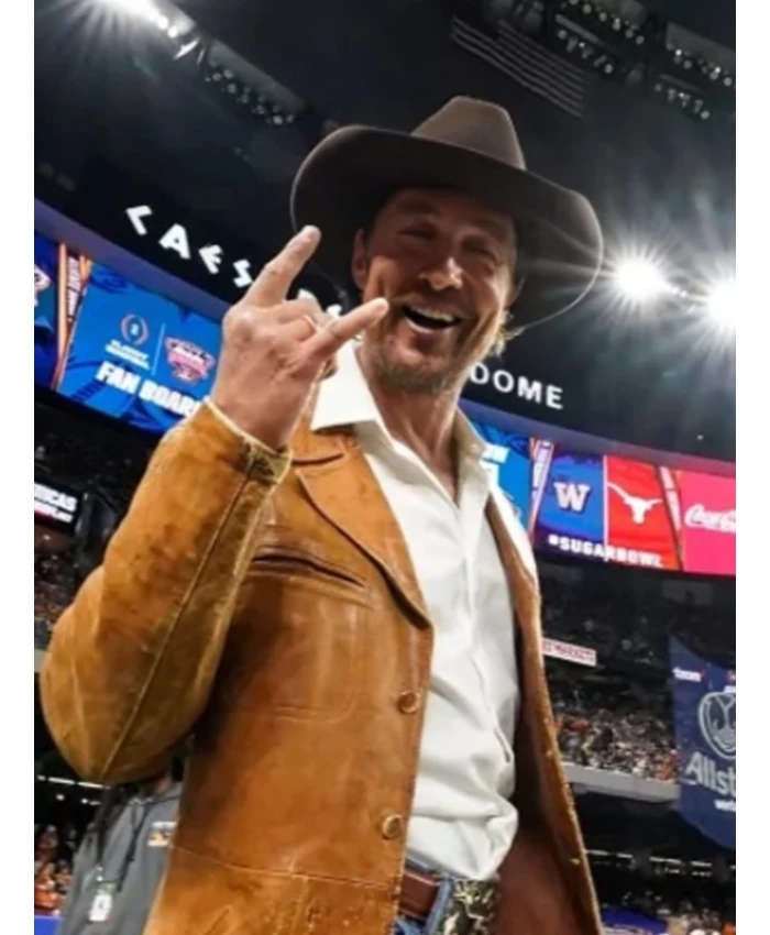 Brown Matthew McConaughey Leather Jacket
