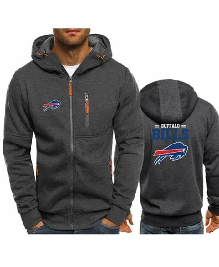 Buffalo Bills Laurance Grey Hooded Jacket