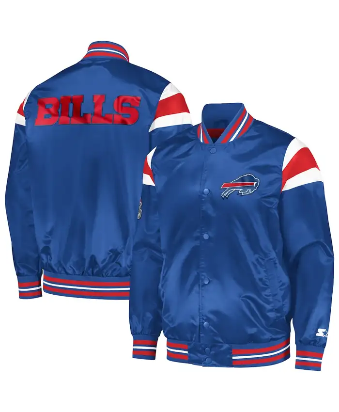 Buffalo Bills Satin Varsity Bomber Jacket