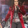 Buy Alice Cooper Red Velvet Mid Length Coat For Men And Women