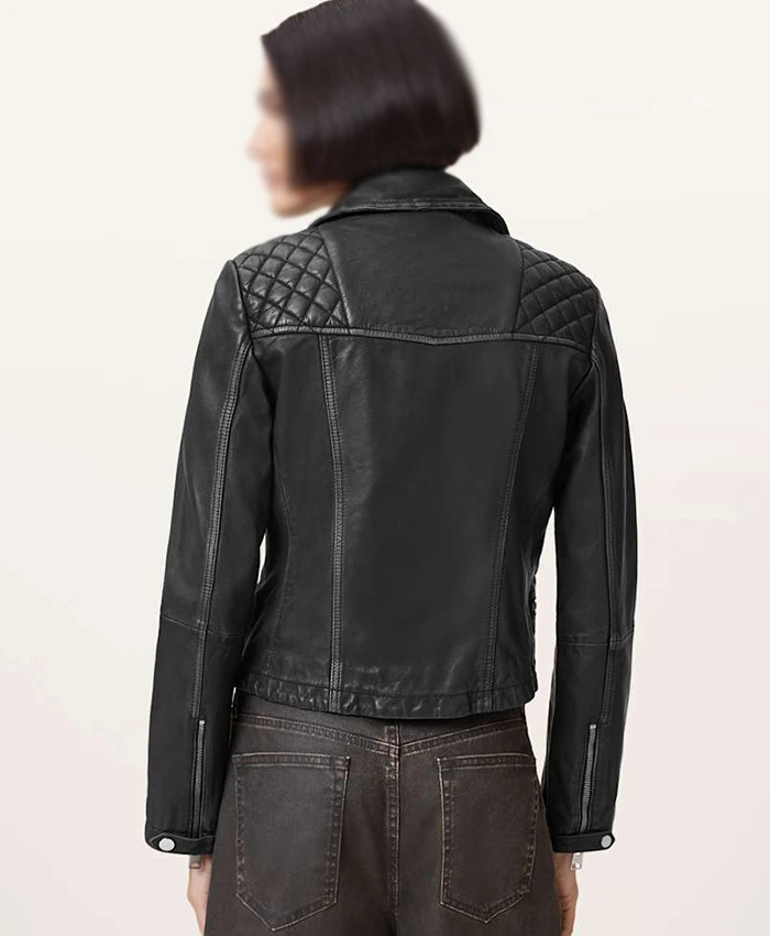 All Saints Cargo Distressed Leather Jacket - Image 2