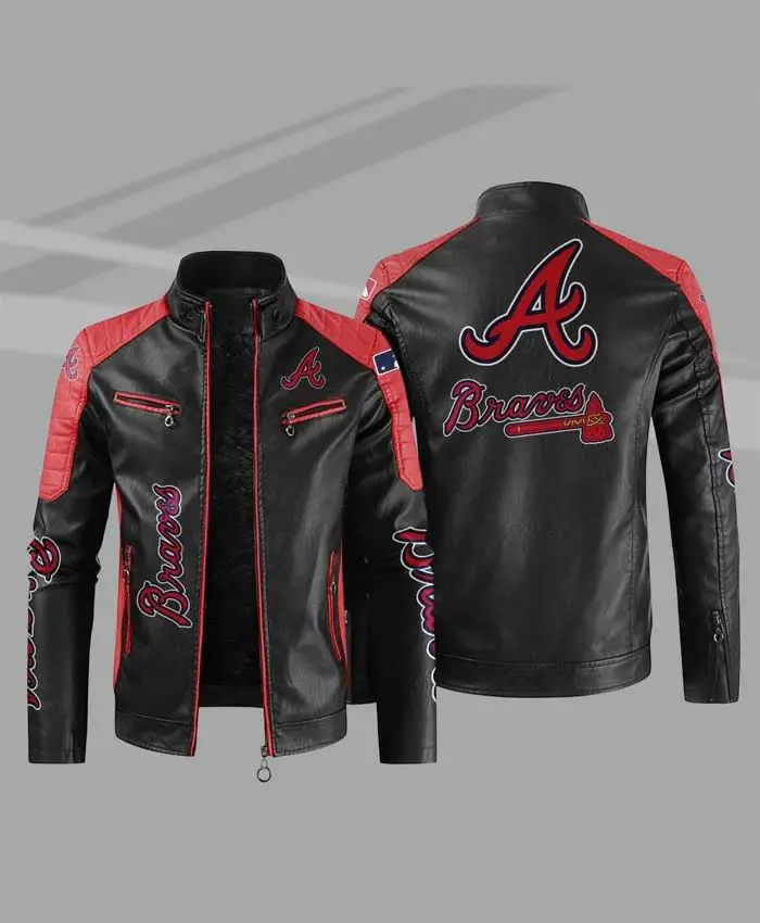 Atlanta Braves MLB Team Leather Jacket - Image 2
