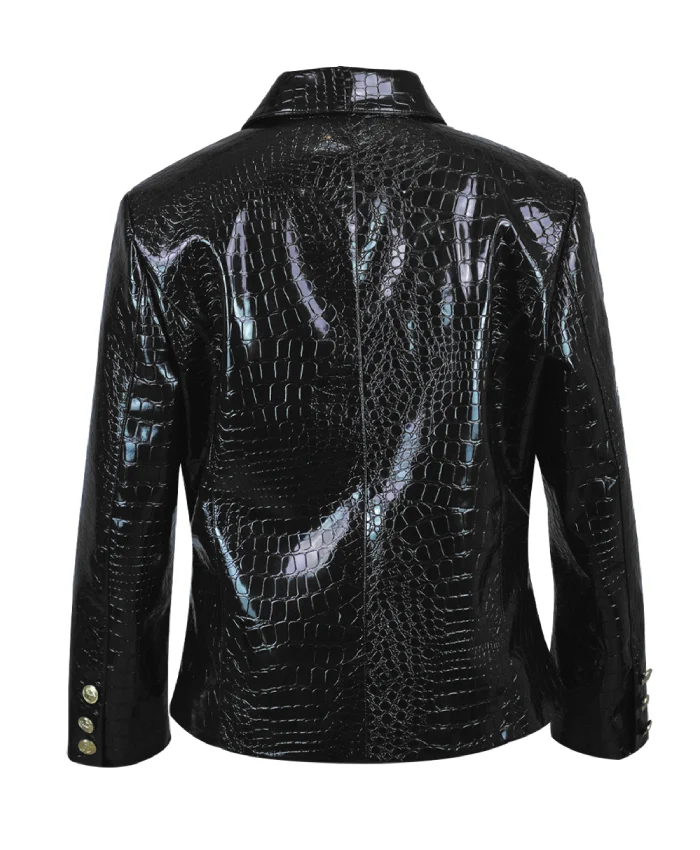 Buy CBS Mornings Mary J Blige Black Leather Blazer
