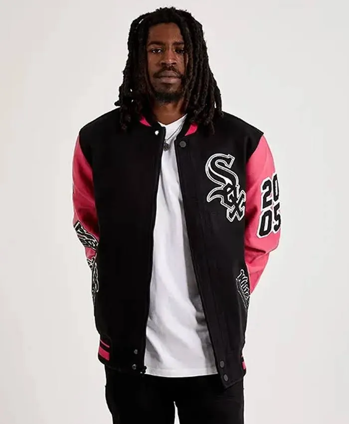 Chicago White Sox MLB Letterman Varsity Jacket - Image 4