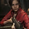 Buy Claire Redfield Resident Red Leather Jacket