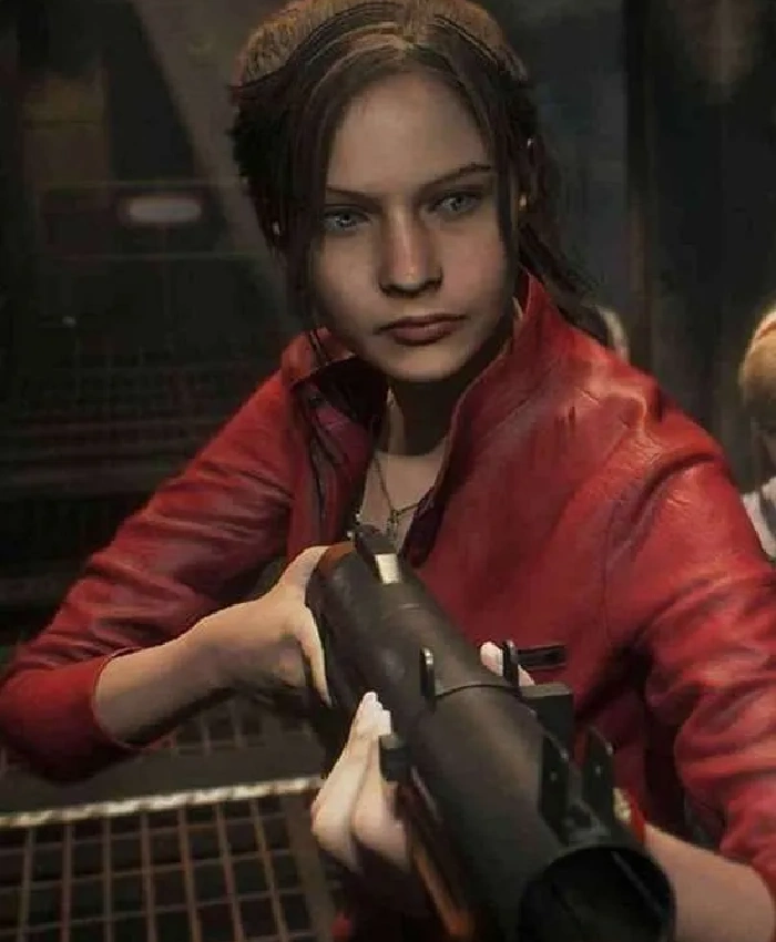 Buy Claire Redfield Resident Red Leather Jacket
