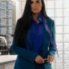 Buy Demi Moore Movie The Substance Elisabeth Sparkle Blue Blazer