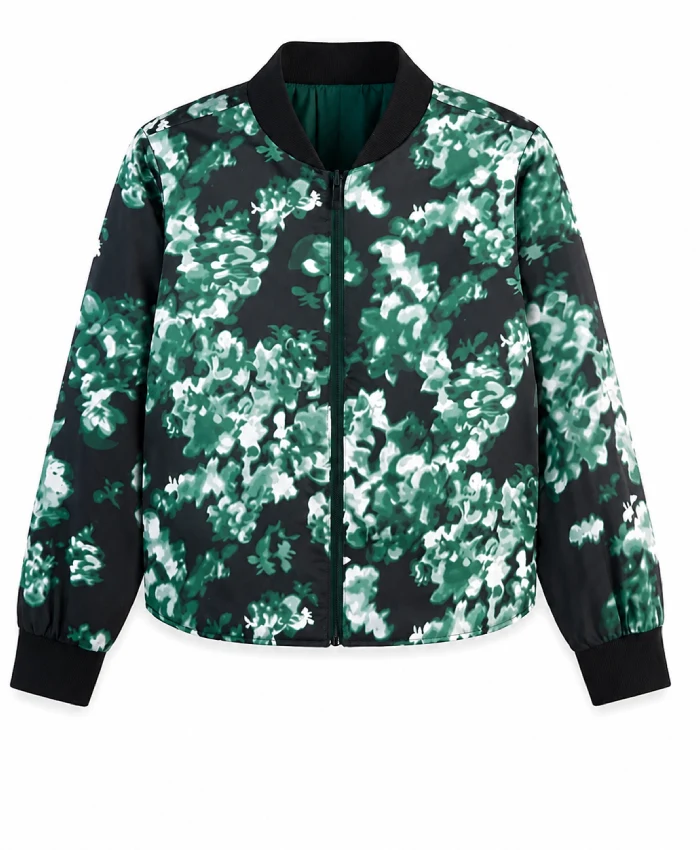 Buy Judith Burton Ride or Die S01 Hannah Waddingham Green Reversible Quilted Bomber Jacket
