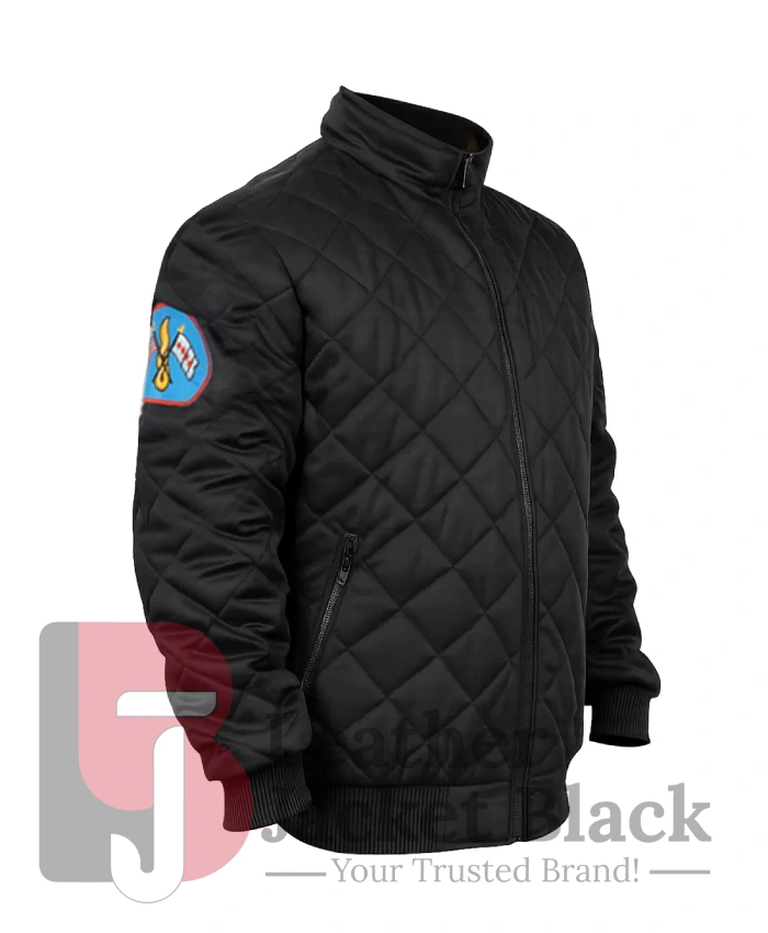 Buy Kara Killmer TV Series Chicago Fire Black Bomber Quilted Jacket
