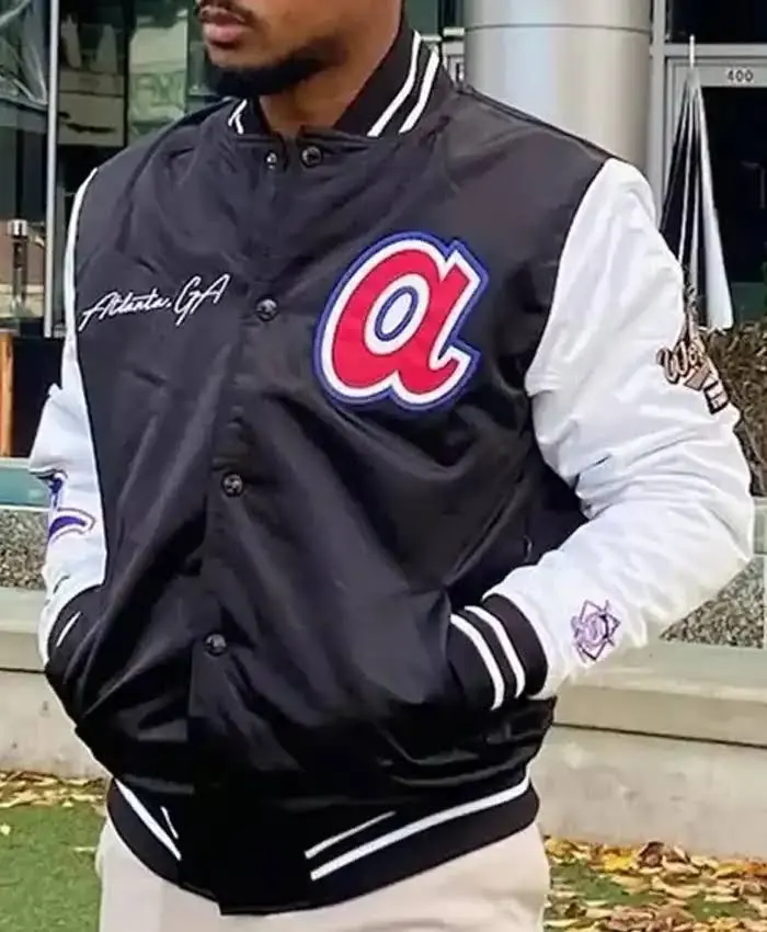 MLB Team Atlanta Braves Baseball Varsity Jacket - Image 3