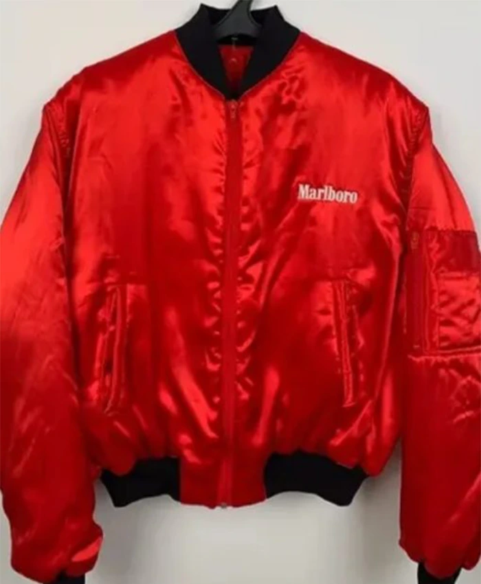 Buy Marlboro 90s Vintage Red Bomber Jacket For Men And Women