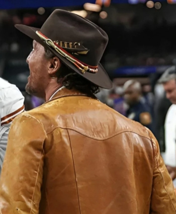 Buy Matthew McConaughey Leather Brown Jacket For Men Women