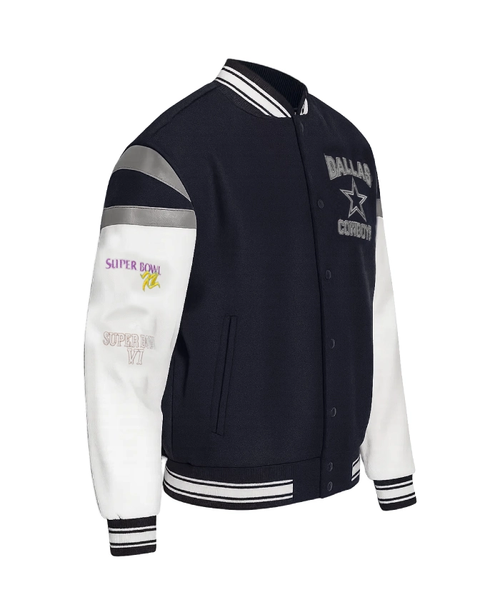 Buy NFL Beck Dallas Cowboys Varsity Full Snap Jacket For Men And Women
