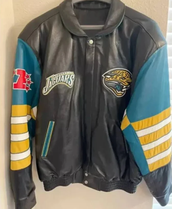 Buy NFL Jacksonville Jaguars Leather Jacket For Unisex