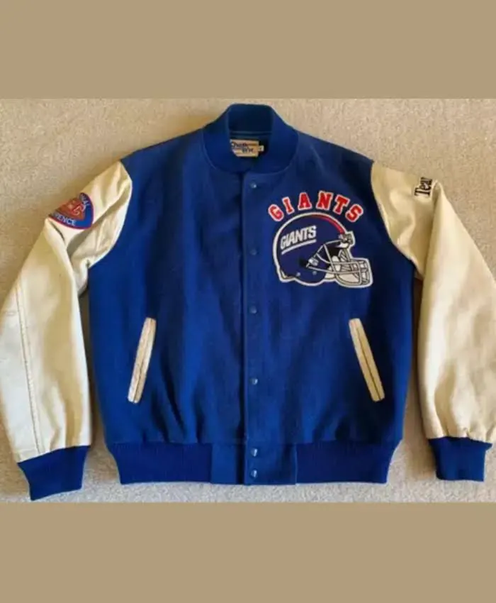 Buy NFL Olaf Brown New York Giants Wool Varsity Jacket For Men And Women For Sale