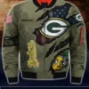 Buy NFL Team Green Bay Packers Bomber Jacket