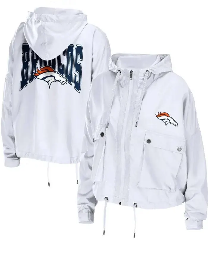 NFL Denver Broncos White Jacket