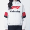 Buy Nahmias x F1 Warm Up Full Zip Race White Jacket For Men and Women
