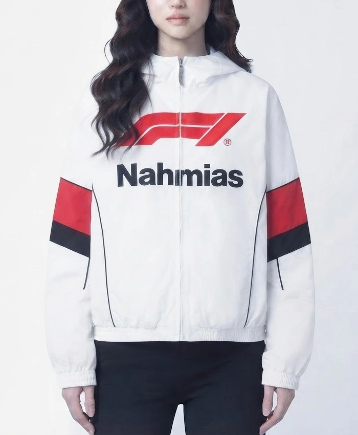 Buy Nahmias x F1 Warm Up Full Zip Race White Jacket For Men and Women