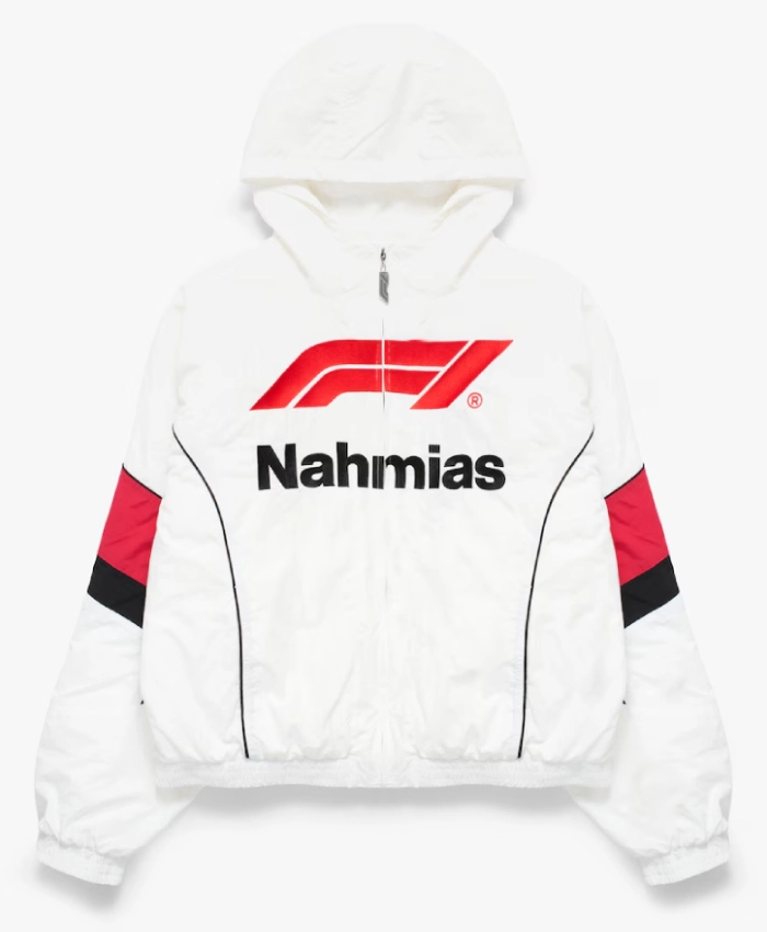 Buy Nahmias x F1 Warm Up White Full Zip Race Jacket For Men and Women