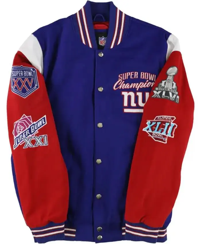 Buy New York Giants Super Bowl Varsity Jacket