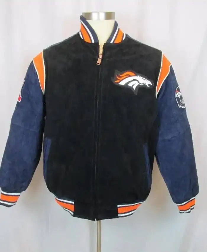Men’s NFL Denver Broncos Suede Jacket