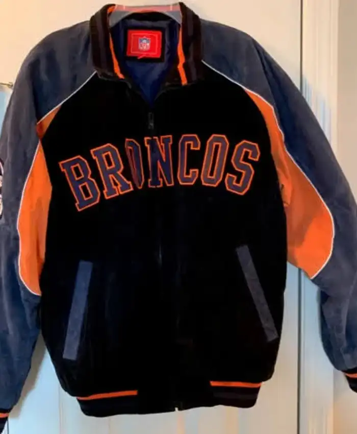 Men’s NFL Denver Broncos Suede Jacket - Image 5