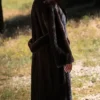 Buy Now Dark Brown Baird Big Belted Mink Fur Coat For Men And Women