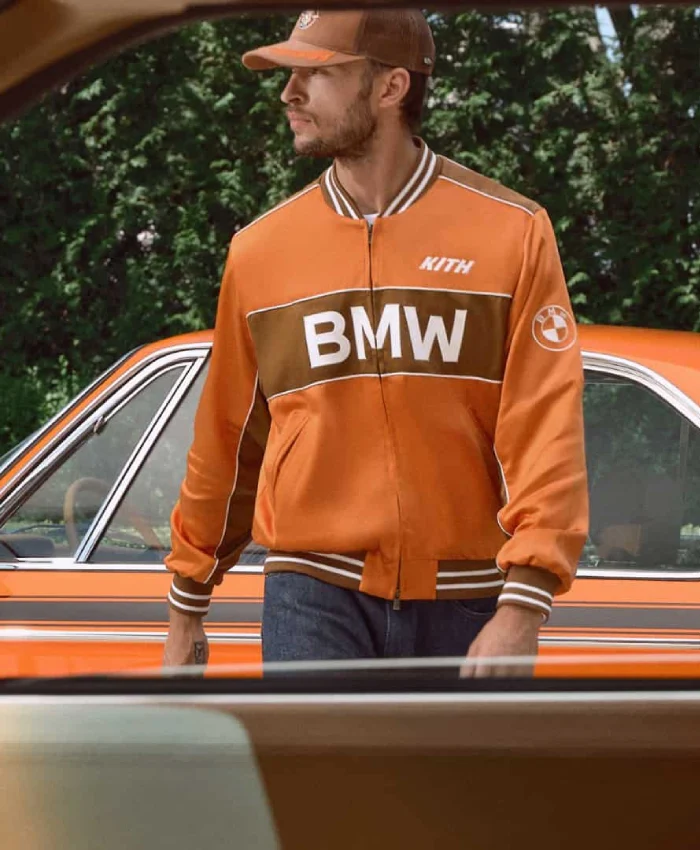 Buy Now Kith x Bmw Zip Up Varsity Jacket For Sale