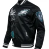 Buy Now Philadelphia Eagles Black Satin Jacket