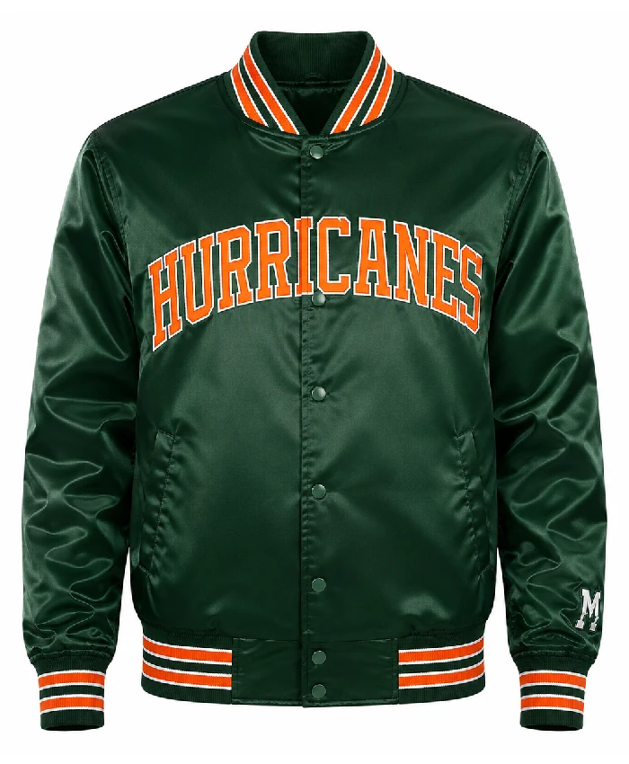 Buy Now Starter Miami Hurricanes Satin Jacket