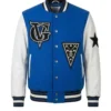 Buy Now VG Nipsey Hussle Blue and White Letterman Jacket
