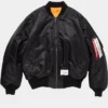 Buy Now WTAPS X ALPHA MA1 Zip Up Bomber Jacket