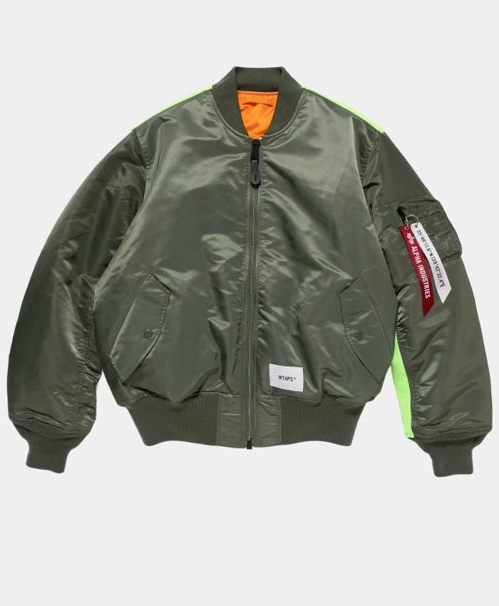 Buy Now WTAPS X ALPHA MA1 Zip Up Bomber Jacket On Sale