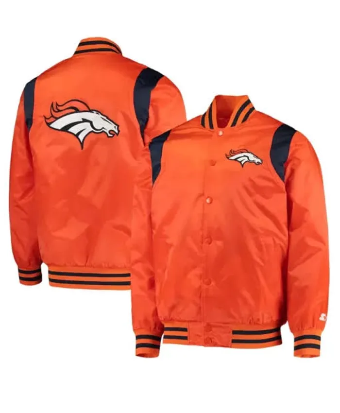 NFL Denver Broncos Orange Jacket - Image 2