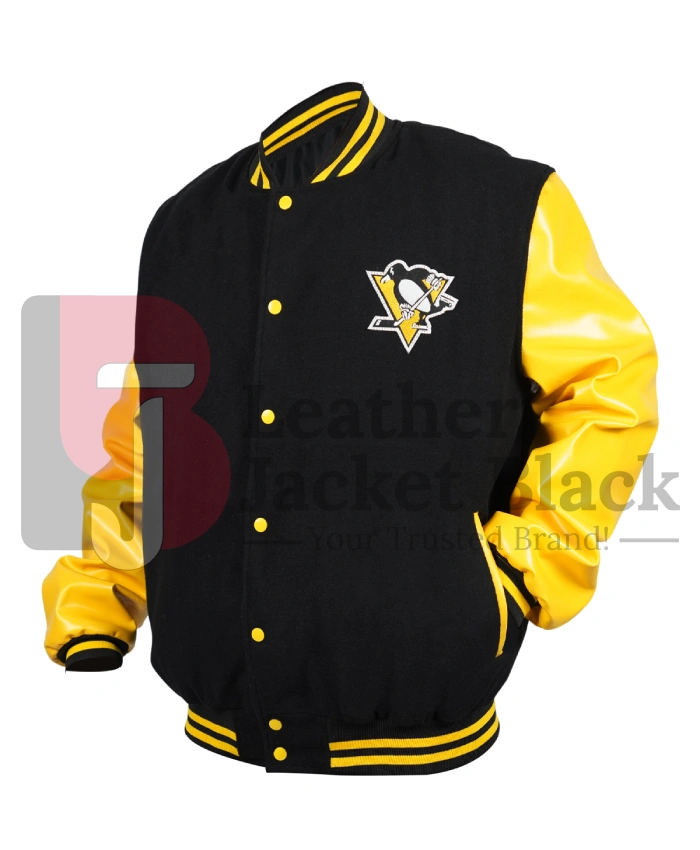 Pittsburgh Penguins Glam Varsity Jacket - Image 2