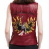 Buy Resident Evil Claire Redfield Maroon Leather Vest