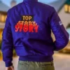 Buy Scream Kenny Top Story Crew Blue Bomber Jacket For Men And Women