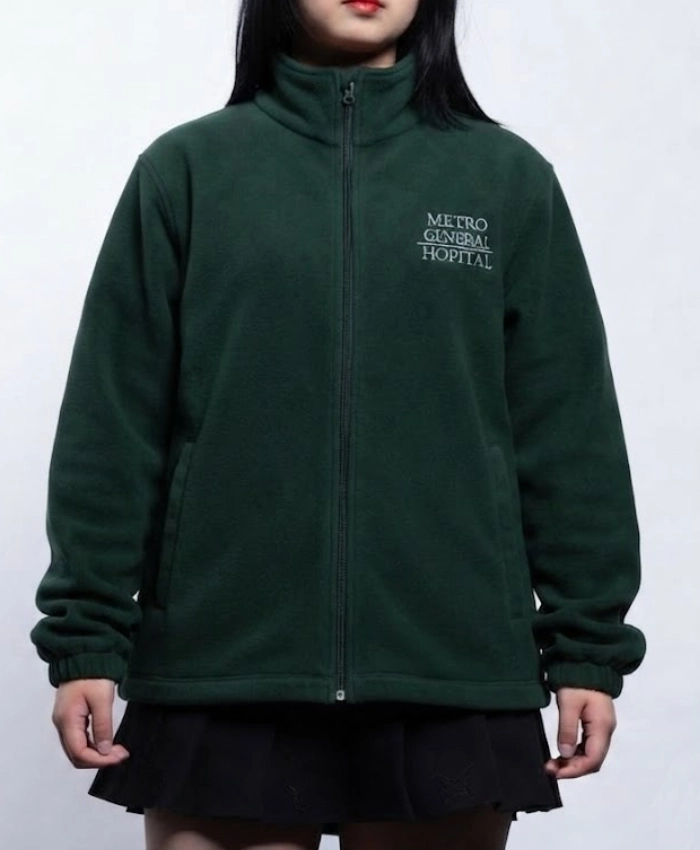 Buy Spider Man Brand New Day Peter Parker Metro General Hospital Green Fleece Jacket