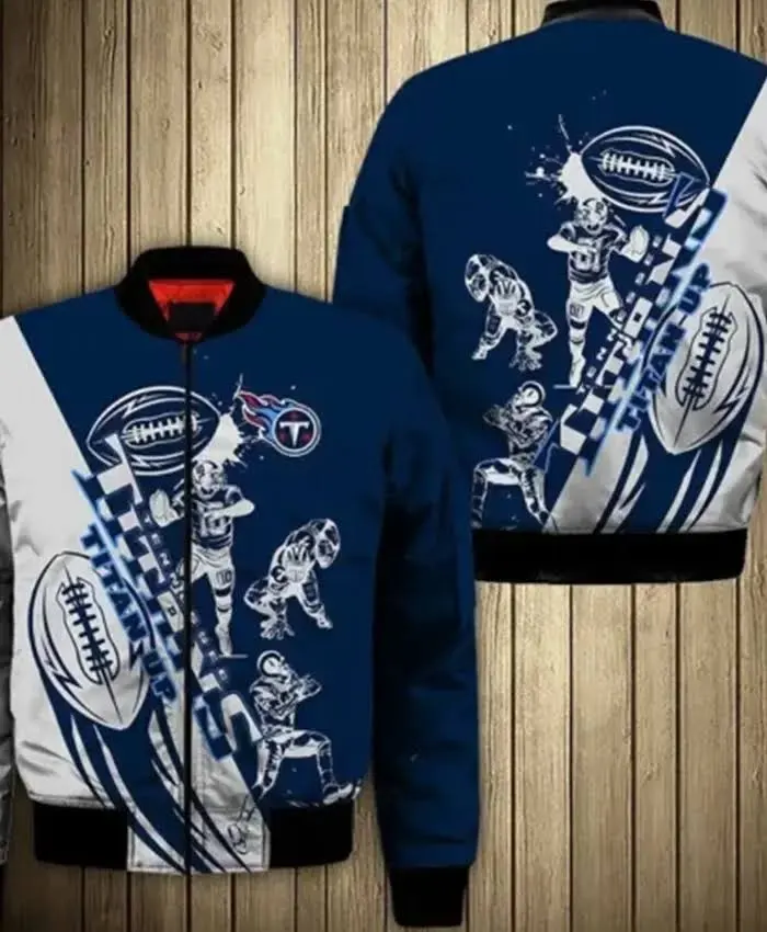 Buy Trace Cole Tennessee Titans Vintage Bomber Jacket For Men And Women For Sale