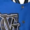 Buy VG Nipsey Hussle Blue and White Letterman Varsity Jacket