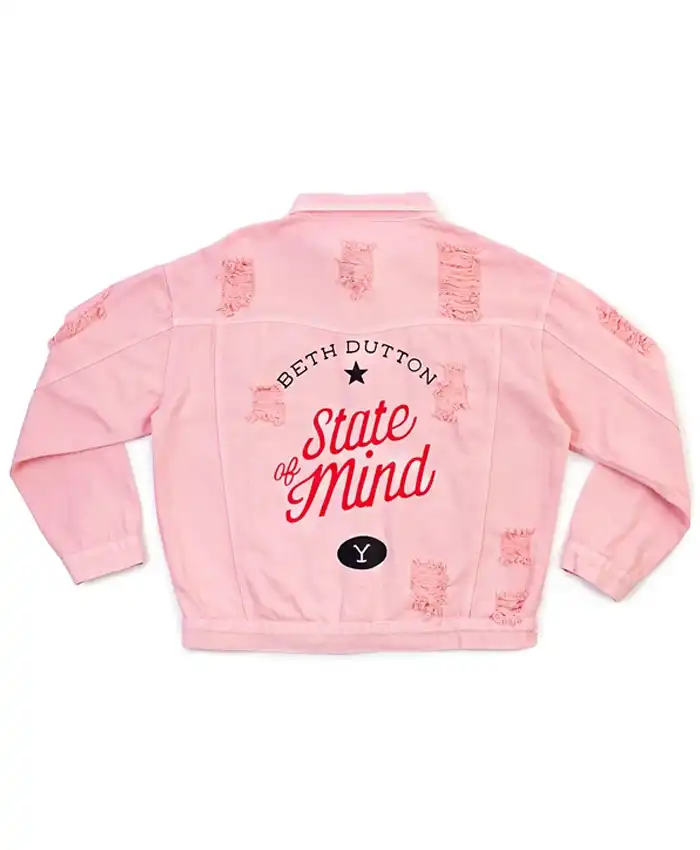 Buy Yellowstone Beth Dutton State Of Mind Denim Jacket For Sale