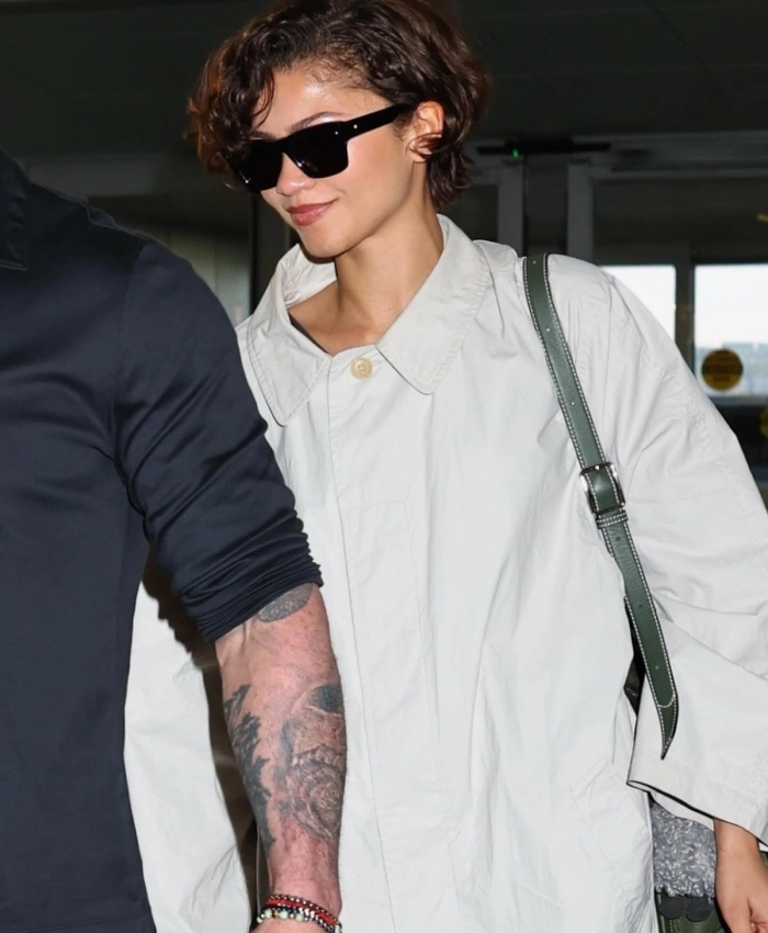 Buy Zendaya JFK International Airport NYC 2026 Coat