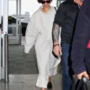 Buy Zendaya JFK International Airport NYC 2026 Light Grey Coat