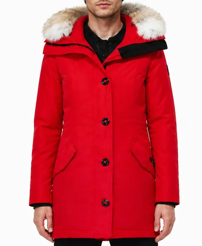 Canada Goose Red Fur Jacket Mens