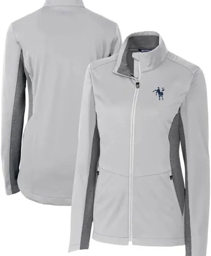Carter Indianapolis Colts Football Grey Track Jacket