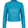 Charli XCX Outside Lands Chrome Hearts Blue Jacket