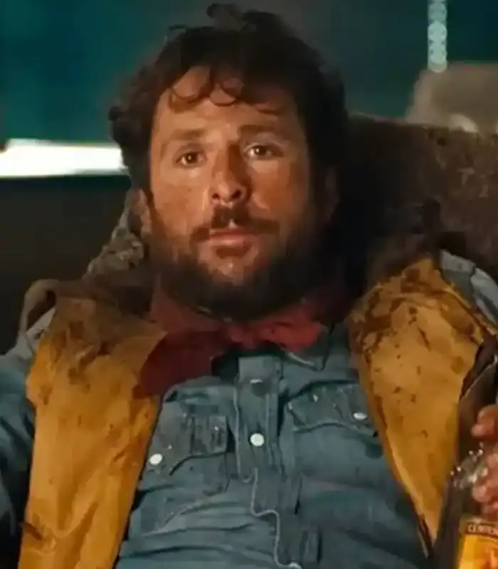 Charlie Day Fools Paradise Brown Leather Vest