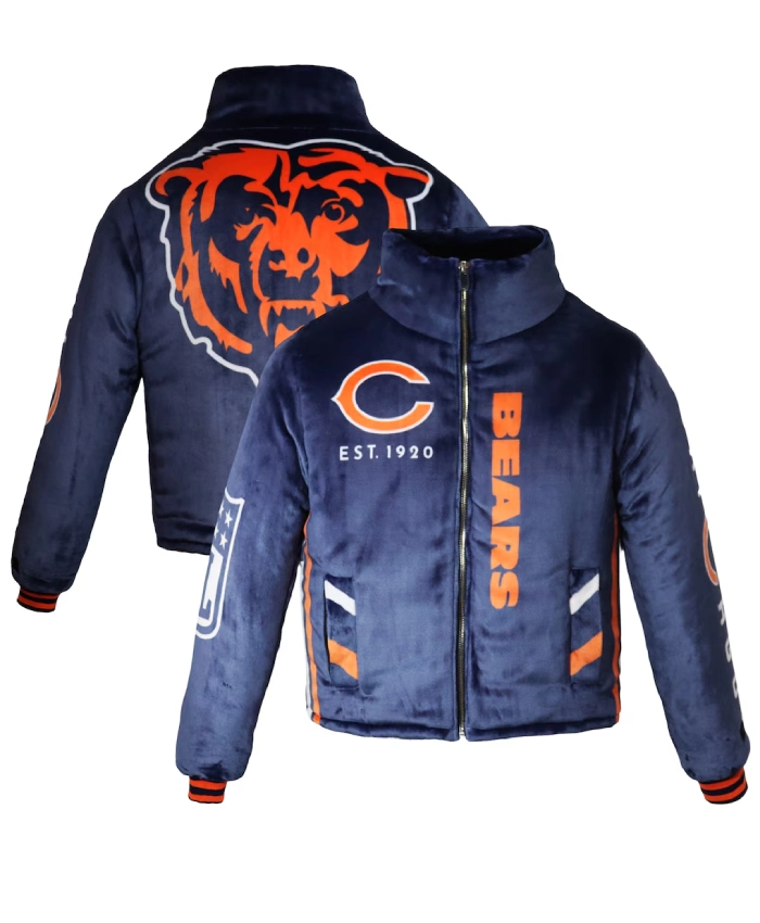 Chicago Bears EQUIHUA Cobija Navy Jacket For Men and Women